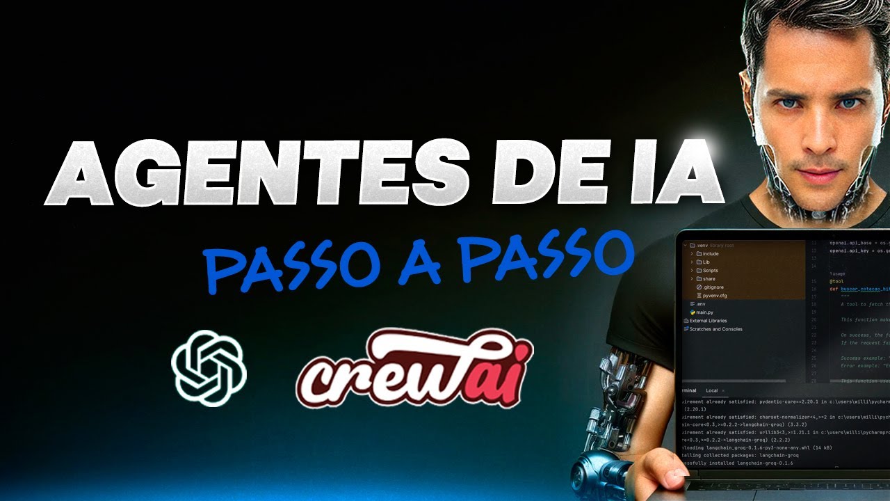 Como criar AGENTES de IA na pratica com o crewai - YouTube