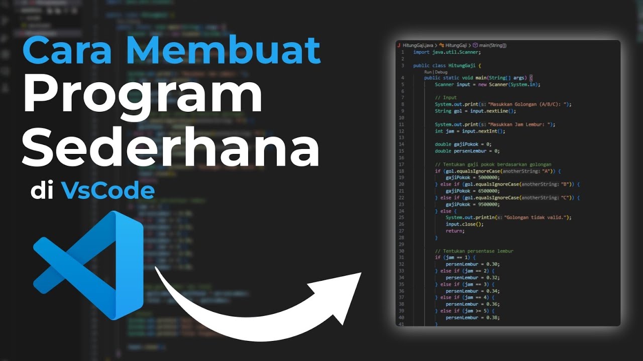 Cara Membuat Program Sederhana di VsCode | Algoritma dan Pemrograman ...