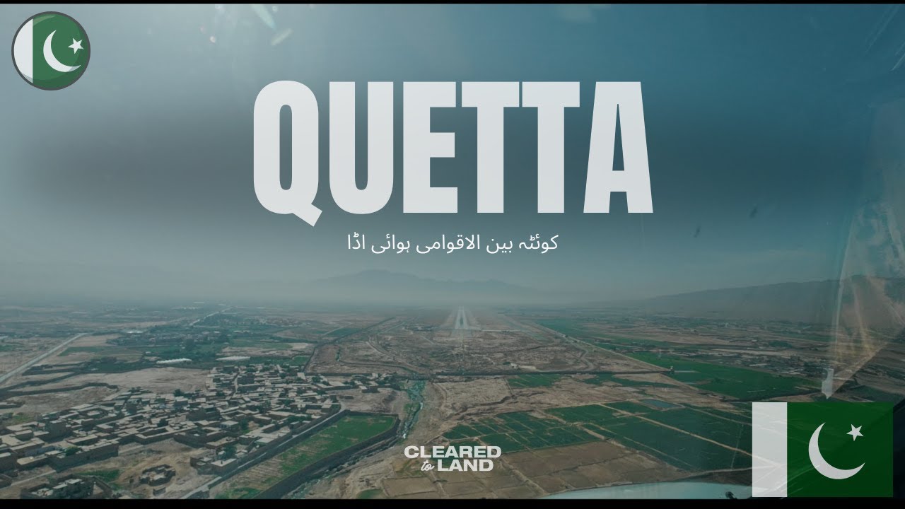 QUETTA | AIRBUS A320 LANDING 4K PAKISTAN