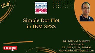 30. Simple Dot Plot in IBM SPSS || Dr. Dhaval Maheta