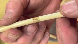 Lets make a Bone Whistle! Details on how to make a bone whistle with only materials from nature.