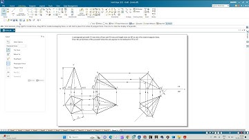 Orthographic Projection of Pentagonal Pyramid 04