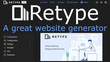 Retype - markdown website generator