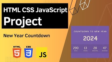HTML CSS JavaScript Project - New Year Countdown