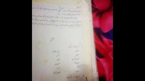 Class-7th Urdu sabak-3 QUININE exercise