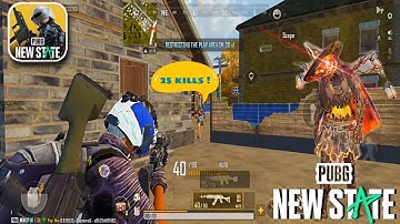 PUBG NEW STATE ULTRA GRAPHICS  - 25 Kills Gameplay - Best Sensitivity Full Gyro Settings