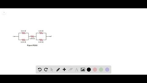Consider the combination of resistors shown in Figure P 18.8 . (a) Find the equivalent resistance b…