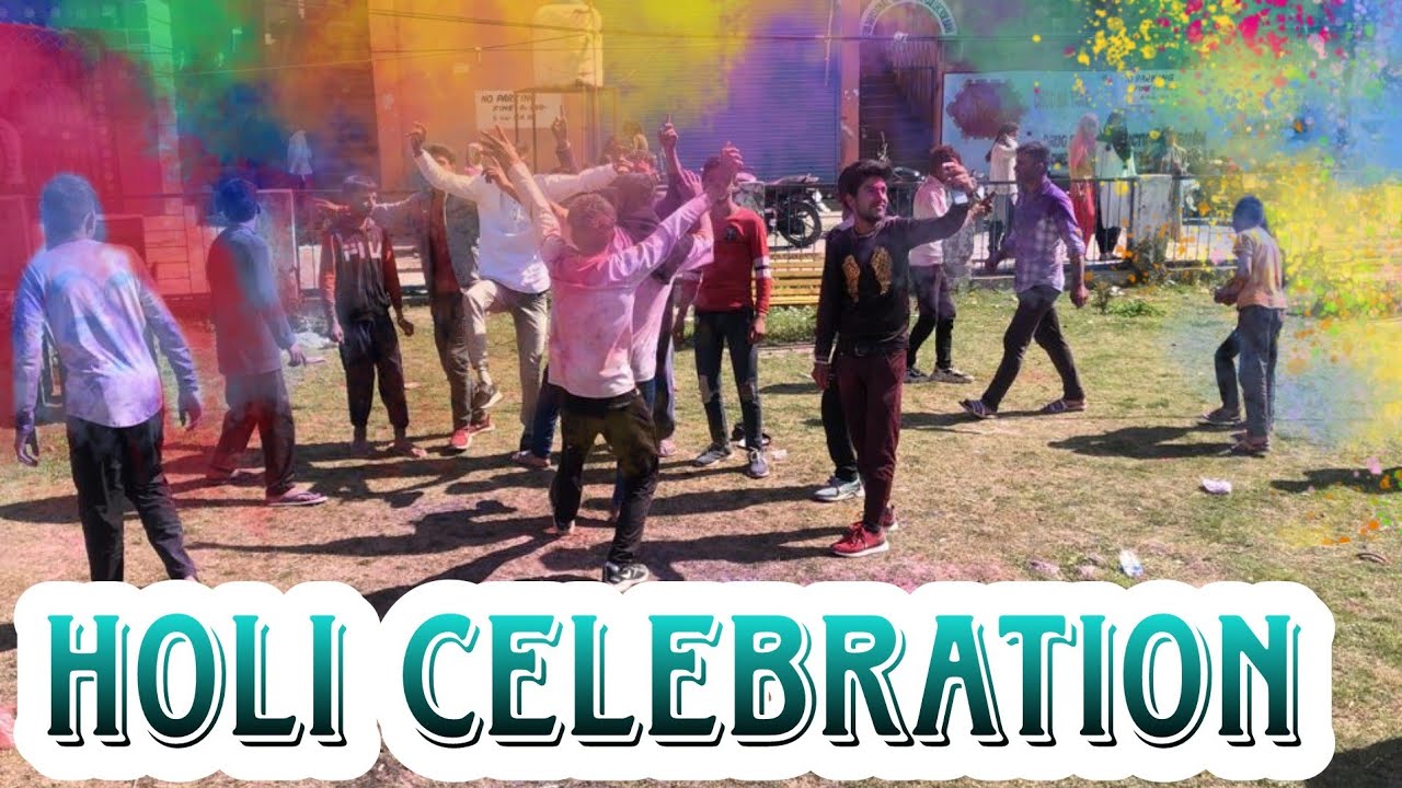 Holi celebration in bani || holi special video