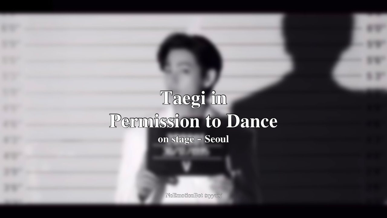 Taegi in Permission to Dance on Stage - Seoul