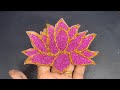 Beautiful Lotus Diya Decoration Ideas // Diya Decoration Ideas For School Competition