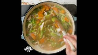 Easy chicken and leek soup