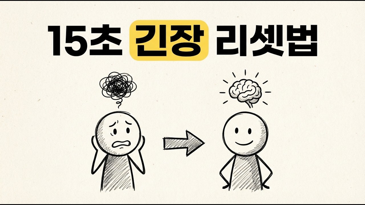 긴장될 때 15초만 하세요, 바로 사라집니다ㅣ뇌과학적 증명