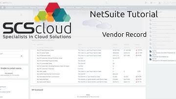 NetSuite Tutorial - Vendor Record