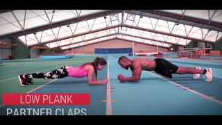 Low Plank Partner Claps