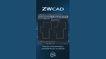 Execute continuamente o comando FILLET no ZWCAD​​​