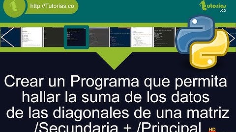 arrays – python (suma datos diagonales matriz)