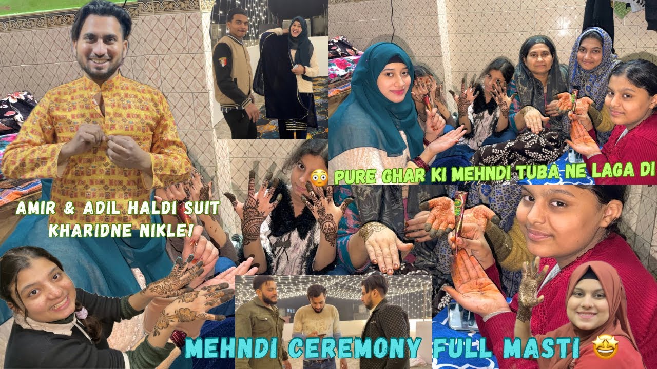 Mehndi Ceremony 💚 Pure Ghar Ki Mehndi & Amir Ki New Scooty 😳 | Adil Ayesha Vlogs