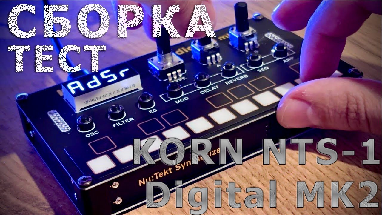 KORG NTS-1 Digital MK2. Сборка, демонстрация работы.