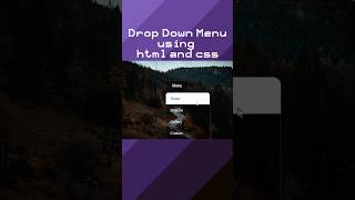 Make a Responsive Drop Down Menu Using HTML & CSS Only | CSS Navigation Bar Tutorial