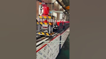 How to produce stainless steel shelf beam 56x13mm? #productionline #rollformingline #shelving #rack