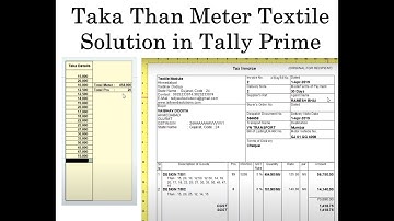 (Buy Online) Taka Than Meter Textile Solution in Tally Prime Prime | Taka Than Invoice and Voucher