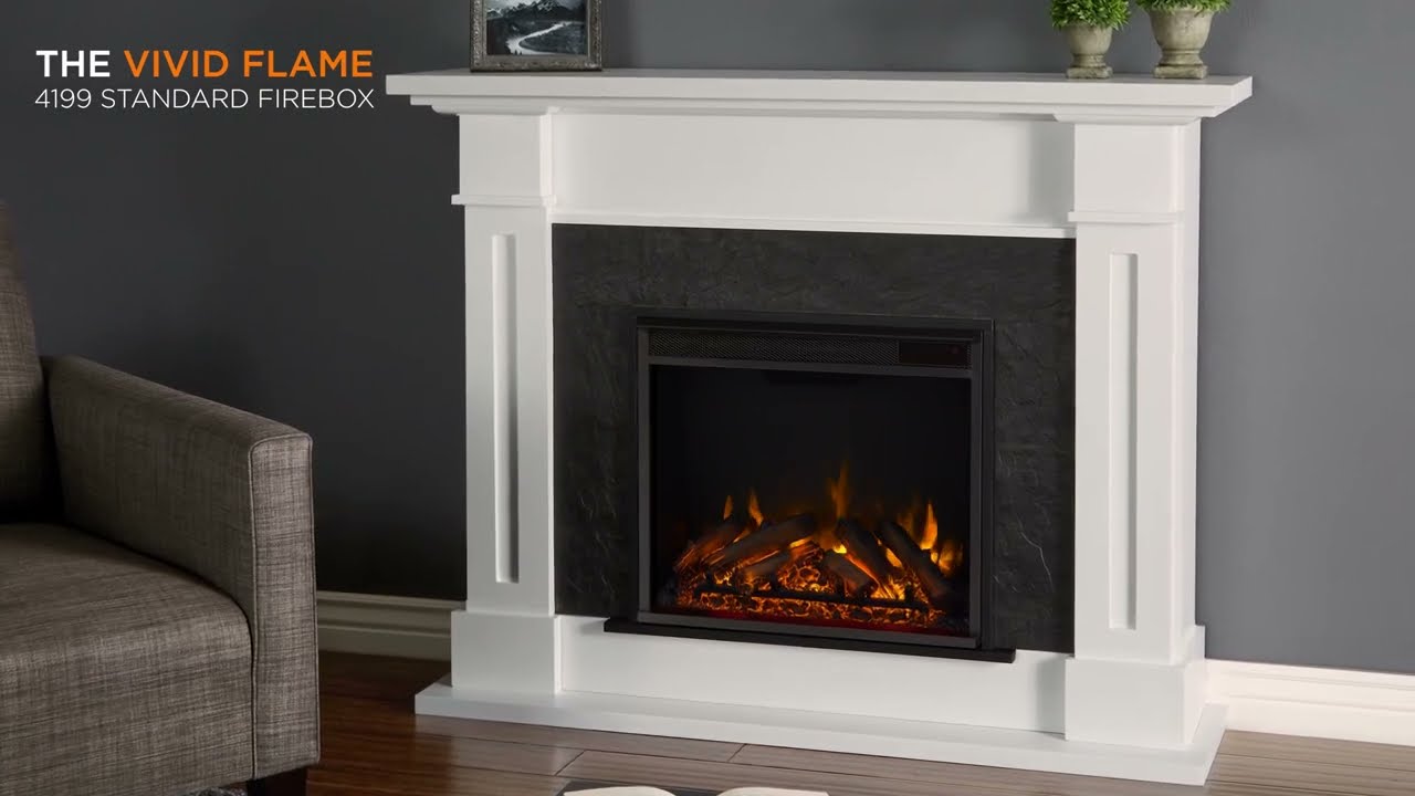 Fireplaces :: Electric Fireplaces :: Real Flame Kipling Electric Fireplace  in White - 6030E-W