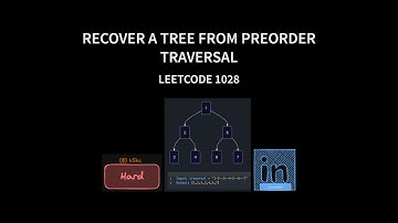 Recover a Tree From Preorder Traversal - Leetcode 1028 | Using Preorder Traversal