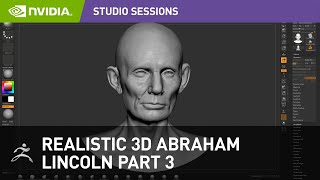 Creating 3D Abraham Lincoln w/ Hadi Karimi Part 3: Sculpting Skin Details screenshot 1