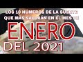 LOS DIEZ NÚMEROS DE LA SUERTE QUE MÁS SALDRÁN EN ENERO 💰2021💰💵💵💵💰💵💳