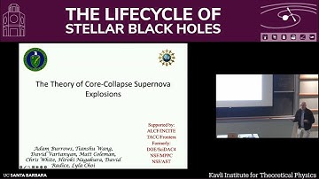 The Theory of Core-Collapse Supernova Explosions | Adam Burrows (Princeton)