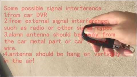 cardot 1100A smart car alarm remote distance testing