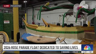 2026 Rose Parade float dedicated to saving lives