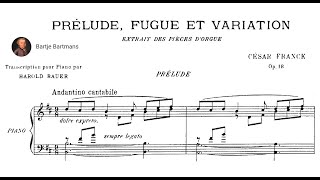 Video thumbnail of "César Franck - Prélude, Fugue et Variation, Op. 18 (1862)"