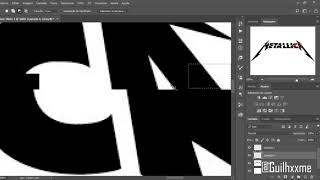 Making the current METALLICA glitch logo in Photoshop