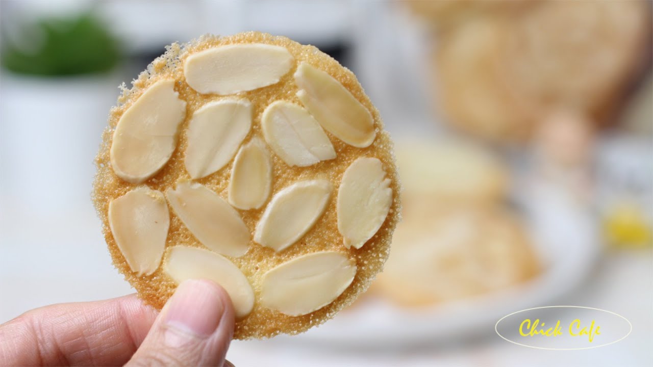 How to make Almond tuiles.   สูตรทำอัลมอนด์ตูเล่สุดง่ายเเละอร่อยค่ะ