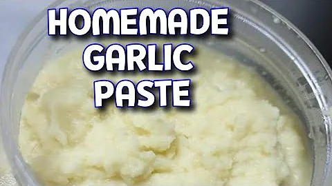 HOW TO MAKE GARLIC PASTE| HOMEMADE GARLIC PASTE|EASY SIMPLE RECIPE