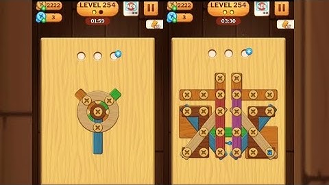 Screw Puzzle: Wood Nut & Bolt - Level 254