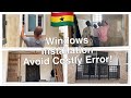 Building In Ghana: Sliding Door & Window Installation. Do It Right the 1st Time! Avoid Costly Errors