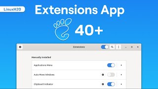 Setup extensions app on Gnome 40, 41 (Ubuntu, Manjaro, Fedora)