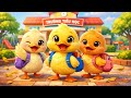 LK Các Bài Hát Thiếu Nhi Vui Nhộn về Chú Vịt Con - Con Gà Trống - Nhạc Thiếu Nhi 4K - Hoạt Hình 3D