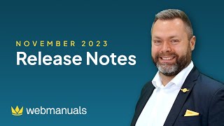 Release Notes - November 2023 | Web Manuals