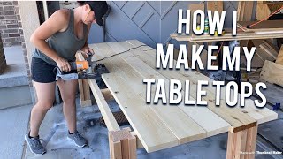 HOW I GLUE UP MY TABLE TOPS - PROCESS FOR BEGINNERS