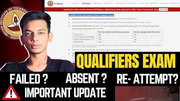 What if I failed in Qualifier Exam IIT Madras | Qualifier Exam Reattempt #iitmadras #bsdegree