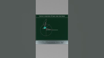 Construct an Approximate 35 Degree Angle Using Compass #shorts #geometry