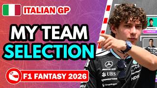 ANTONELLI PENALTY = MUST OWN 🚀 | TEAM SELECTION – ITALIAN GP ✅ | F1 Fantasy 2026 Tips and Advice