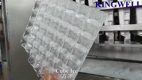 Working process of Kingwell ice cube machine