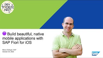 🟣 Build beautiful, native mobile applications with SAP Fiori for iOS