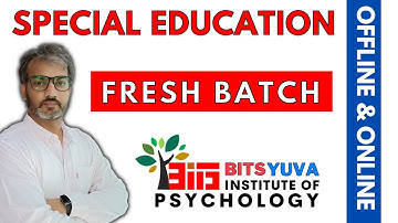 TGT & PRT SPECIAL EDUCATION | FRESH BATCH | BITS YUVA INSTITUTE OF PSYCHOLOGY | DEEPAK K. SHARMA