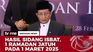Download lagu [FULL] Hasil Sidang Isbat, 1 Ramadan Jatuh pada 1 Maret 2025 | tvOne