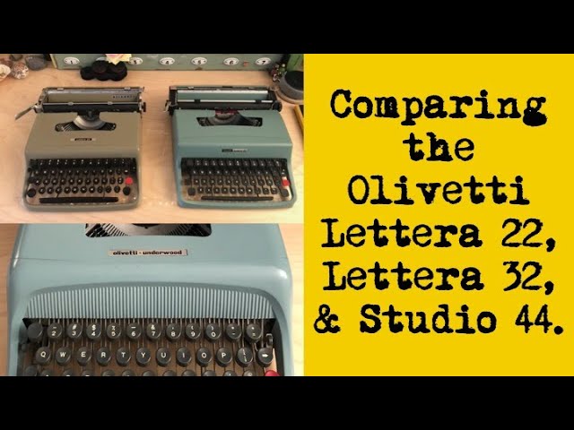 Olivetti Lettera 12 typewriter HD - YouTube